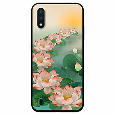 Ốp lưng in cho Samsung A01 Mẫu Bảy Đóa Sen