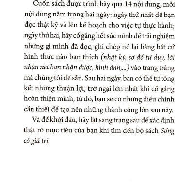 Sống Có Giá Trị - Hãy Sống Mạnh Mẽ