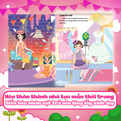 Sách Sáng tạo thời trang: Thời trang đám cưới (Hơn 100 stickers)