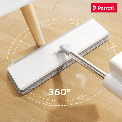 Cây Lau Nhà Tự Vắt, Bàn Lau Xoay 360 Độ, Có Tích Hợp Gạt Nước, Cây Lau Trợ Lực Parroti Magic - MG03