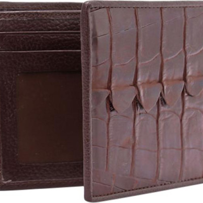 Bộ Ví & Thắt Lưng Nam Da Cá Sấu Gai Đuôi Huy Hoàng HT2208-HT4211 (23 x 11,5 cm) - Nâu Đỏ