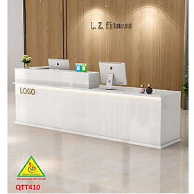 QUẦY LỄ TÂN, QUẦY TIẾP TÂN, QUẦY TÍNH TIỀN, QUẦY THU NGÂN QTT410 - Nội thất lắp ráp Viễn Đông Adv