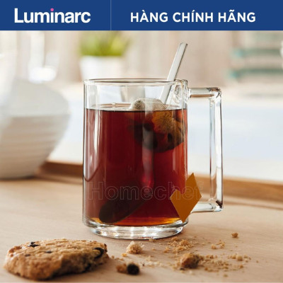 Bộ cốc (ly) bia Luminarc Fitness 6 chiếc có quai 450ml, chống bám màu, bám mùi hiệu quả - L8042*6