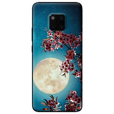 Ốp lưng in cho Huawei Mate 20 Pro mẫu Trăng Hoa - Hàng chính hãng