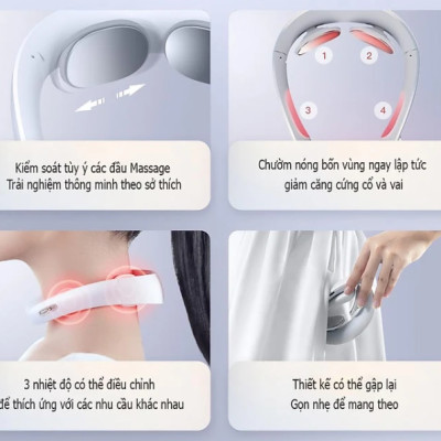 Máy Massage Cổ Thông Minh XIAOMI Jeeback G6. 4 Chế Độ - Hàng Chính Hãng