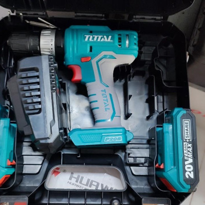MÁY KHOAN BÚA DÙNG PIN 20V (2 PIN 2.0AH VÀ 1 SẠC) TOTAL TIDLI20012 - HÀNG CHÍNH HÃNG