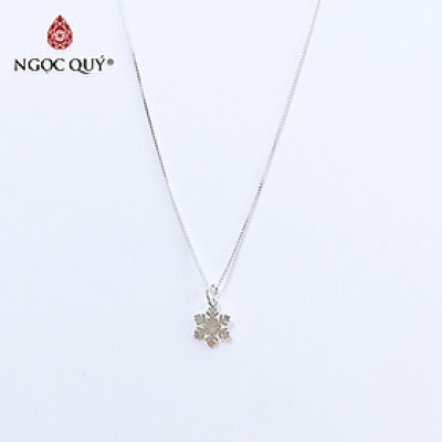 Dây chuyền bạc mặt bông tuyết - Ngọc Quý Gemstones