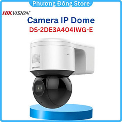 Camera IP Speed Dome hồng ngoại Wifi 4.0 Megapixel HIKVISION DS-2DE3A404IWG-E/W Tích hợp loa ngoài & Micro 2 chiều ,.-Hàng chính hãng