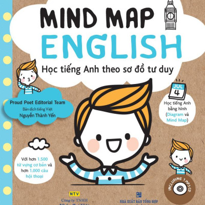 Sách - Mind Map English - Học Tiếng Anh Theo Sơ Đồ Tư Duy (Tái Bản 2024)