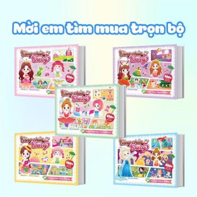 Sách - Công Chúa Cherry - Lễ Hội Hóa Trang- Sách Bóc Dán Sticker Cho Bé Gái - Megabook