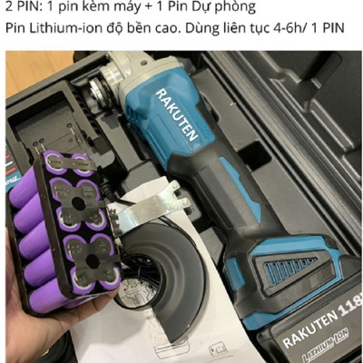 Máy Mài Pin RAKUTEN 118V Không Chổi Than Siêu Khoẻ