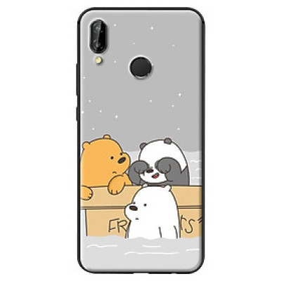 Ốp in cho Huawei Nova 3E 3 Chú Gấu 1 - Hàng chính hãng