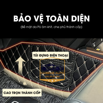 [FORD EVEREST] Thảm Trải Sàn, Lót Sàn Ô Tô 5D 6D Thiết Kế Theo Xe FORD EVEREST 2018 Chống Nước, Không Mùi - MẪU QUẢ TRÁM - Hàng Chính Hãng