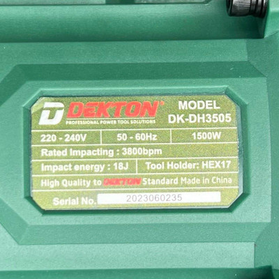 MÁY ĐỤC BÊ TÔNG 17MM DEKTON DK-DH3505 - HÀNG CHÍNH HÃNG