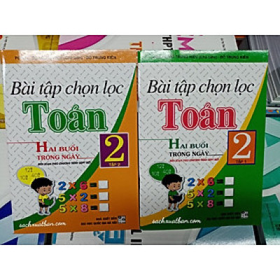 Combo Bài Tập Chọn Lọc Toán Lớp 2 (Tập 1 và Tập 2) - Hai Buổi Trong Ngày (Chương Trình Giáo Dục Phổ Thông Mới)