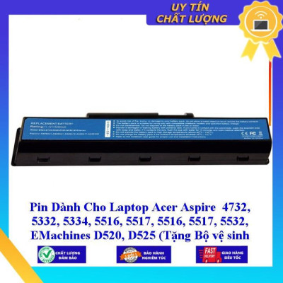 Pin dùng cho Laptop Acer Aspire 4732 5332 5334 5516 5517 5516 5517 5532 EMachines D520 D525 - Hàng Nhập Khẩu  MIBAT143