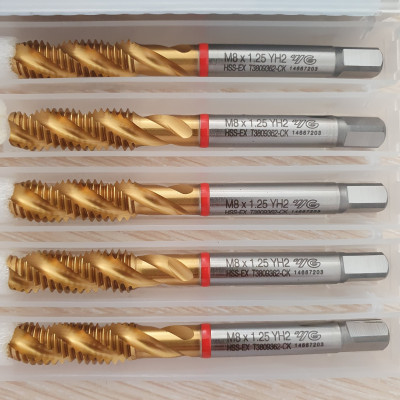 Mũi taro YG-1  M8x1.25 phủ TiN Korea