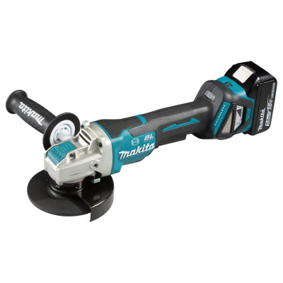 MÁY MÀI GÓC DÙNG PIN (125MM)(18V) (01 SẠC NHANH ,02 PIN 18V/ 5.0AH, THÙNG MAKPAC) MAKITA DGA519RTJ- HÀNG CHÍNH HÃNG