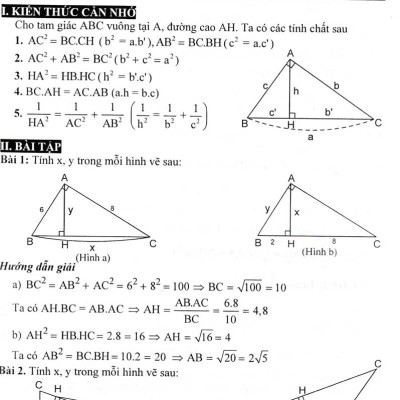 Giải Nhanh Các Chuyên Đề Hình Học 9 