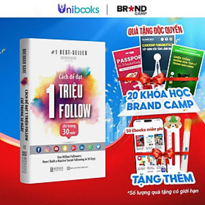 Sách - Cách Để Đạt 1 Triệu Follow Chỉ Trong 30 Ngày - Bizbooks