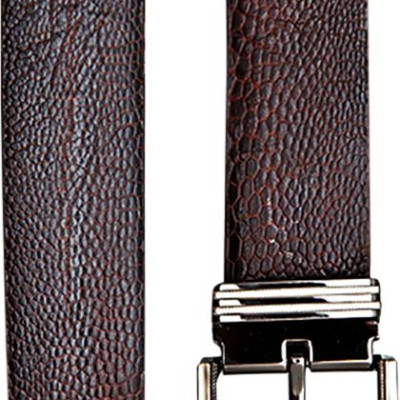 Thắt Lưng Nam Da Đà Điểu Đầu Kim Huy Hoàng HT4406 - Nâu Đất