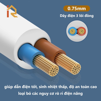 Phích cắm điện Ổ cắm điện Tiêu chuẩn phích cắm điện Ba mắt Phích cắm Trailer 7 cách 2 USB sạc Cáp 3 mét 5 mét Cáp dày 100%