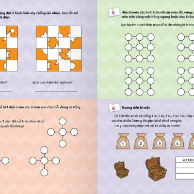 Combo 2 cuốn sách Khám phá Tiềm năng con trẻ: CÂU ĐỐ & TRÒ CHƠI HACK NÃO