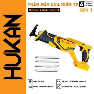 MÁY CƯA KIẾM HK-CK308BL HUKAN  ( 2PIN + 1 SẠC ) - HÀNG CHÍNH HÃNG