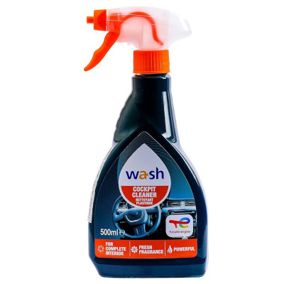 Chai xịt làm sạch và bảo dưỡng nhựa buồng lái nội thất xe Total Energies TE-CC500 500ml - Chống bạc màu, chống tia UV, xóa xước, chống tĩnh điện, bụi, không chứa silicone