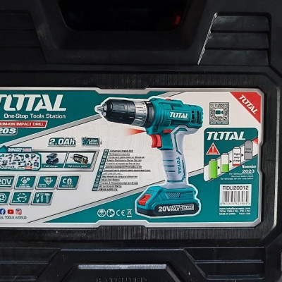 MÁY KHOAN BÚA DÙNG PIN 20V (2 PIN 2.0AH VÀ 1 SẠC) TOTAL TIDLI20012 - HÀNG CHÍNH HÃNG