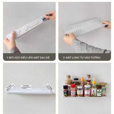 Kệ gia vị dán tường đa năng thương hiệu IGA - GM178