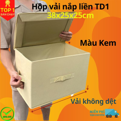Bộ 2 chiếc hộp vải đựng đồ Thụy Điển 24L, Combo 2 chiếc túi vải đa năng TD1 có chọn màu miDoctor