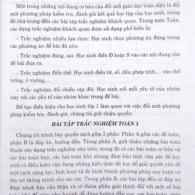 Bài Tập Trắc Nghiệm Toán 1