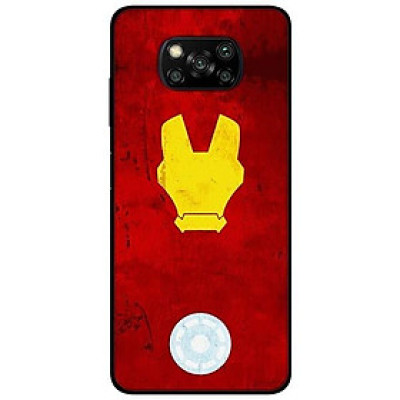 Ốp lưng dành cho Xiaomi Poco X3 mẫu Người Sắt Đỏ Vàng