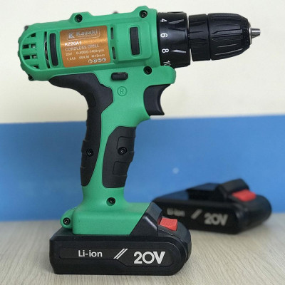 MÁY KHOAN PIN 20V KHÔNG CÓ BÚA KAZAKI KZ20A1 ( 2 PIN, 1 SẠC)- HÀNG CHÍNH HÃNG