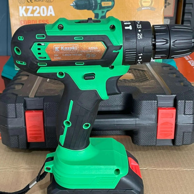 MÁY KHOAN PIN 3 CHỨC NĂNG CÓ BÚA KAZAKI KZ20A (CHÂN PIN MAKITA, 2 PIN, 1 SẠC )- HÀNG CHÍNH HÃNG