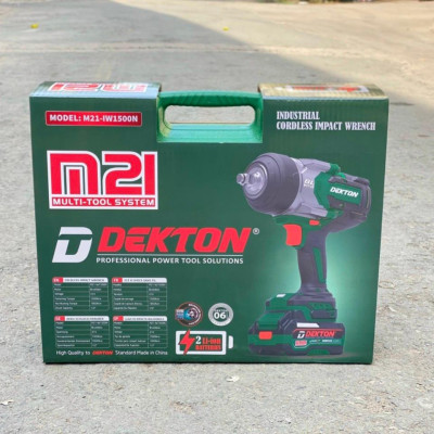 MÁY VẶN BULONG PIN 21V 1/2" DEKTON M21-IW1500N - HÀNG CHÍNH HÃNG