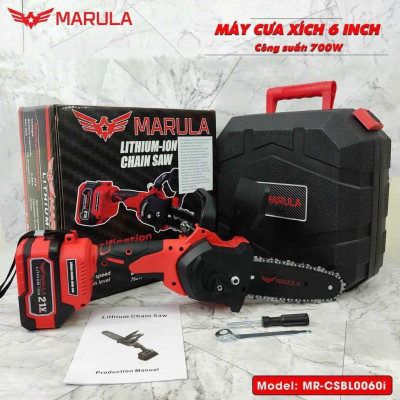 MÁY CƯA XÍCH PIN 6INCH MR-CSBL0060I - MARULA - HÀNG CHÍNH HÃNG