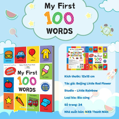 Sách Combo My First 100 Words - 100 Animals - Numbers - Shapes - Colors - Sách từ vựng đầu đời cho bé (3 cuốn) (MG)