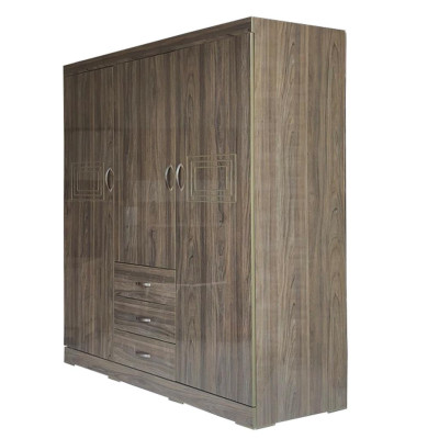 Tủ Áo 3 Cánh 1m6 Gỗ MDF Melamine Sơn Bóng Màu Nết