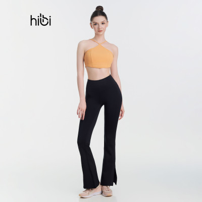 Quần Ống Loe Tập Yoga Gym Hibi Sports QD321 Kiểu Xẻ Tà, Chất Vải Cao Cấp.