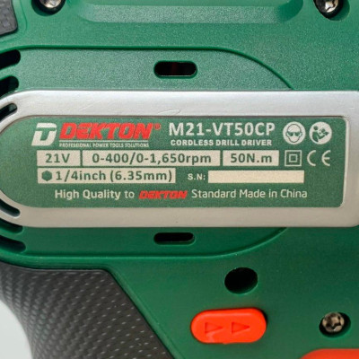 MÁY SIẾT VÍT CẤP TRƯỢT DÙNG PIN 21V 50N.m DEKTON M21-VT50CP - HÀNG CHÍNH HÃNG
