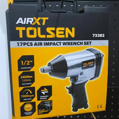 Bộ 17 món máy vặn bu lông Tolsen 73382 (340Nm)- Hàng chính hãng