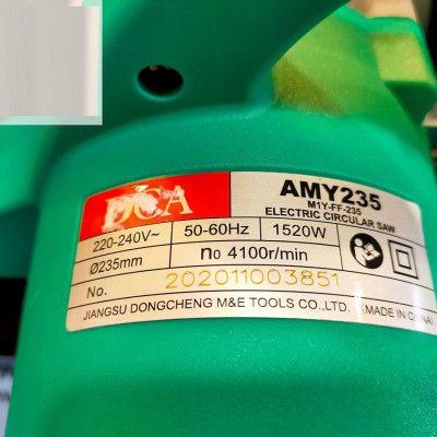 MÁY CƯA ĐĨA TRÒN 235MM 1520W DCA AMY235 - HÀNG CHÍNH HÃNG