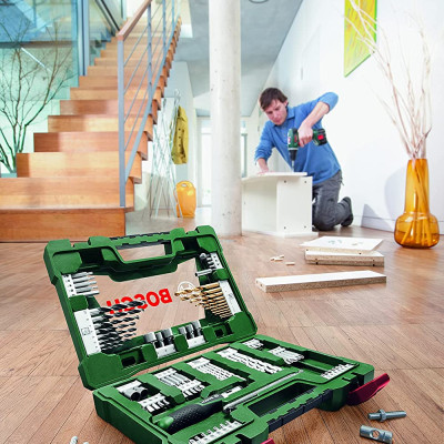 Bộ Phụ Kiện Mũi Khoan Và Tuốc Nơ Vít Bosch 2607017195 – 91 Món Hàng Chính Hãng