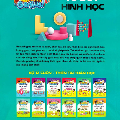 Thiên Tài Toán Học (5-6 Tuổi) - Phát Triển Tư Duy Hình Học