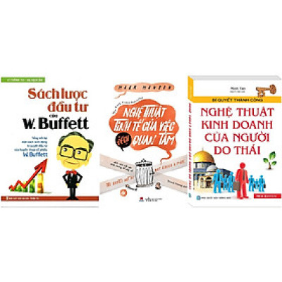 Combo Sách Lược Đầu Tư Của W. Buffett +  Nghệ Thuật Tinh Tế Của Việc "Đếch" Quan Tâm + Bí Quyết Thành Công - Nghệ Thuật Kinh Doanh Của Người Do Thái