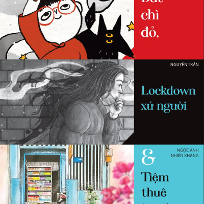 Sách - Tác Phẩm Đoạt Giải Cuộc Thi Sáng Tác Truyện Tranh - Bút Chì Đỏ, Lockdown Xứ Người Và Tiệm Thuê Truyện - Tặng Kèm Postcard