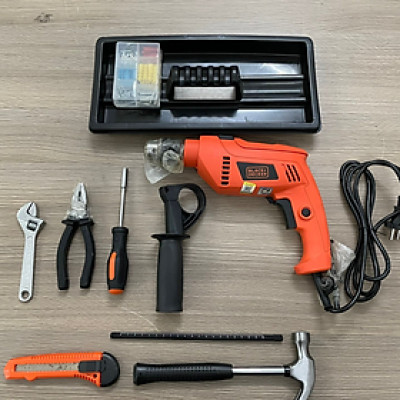 Bộ máy khoan động lực BLACK & DECKER HD650BXH-B1 100 phụ kiện- Hàng chính hãng