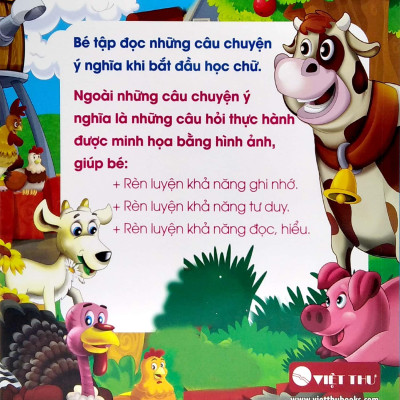 Sách Cho Bé Học Chữ - Truyện Ngụ Ngôn Và Câu Hỏi Thực Hành Ý Nghĩa - Tập 2